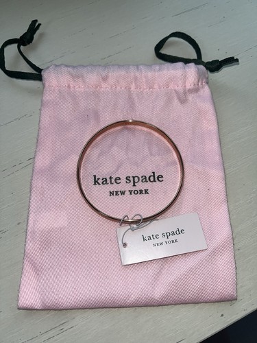 Bracciale tondo nuovo con etichette RoseG Kate Spade New York Stop And Smell The Roses