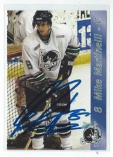 Mike Martinelli Signed 2003/04 Plymouth Whalers Team Issued Card