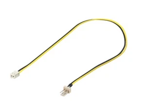 PROLUNGA CAVO ALIMENTAZIONE 3 A 2 PIN PER VENTOLE PC CASE M F maschio femmina - Photo 1/3