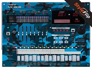 Pieles Roland MC 808 | Camuflaje azul | Calcomanía protectora | StyleFlip Skins - Imagen 1 de 1