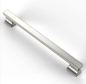 Paquete de 10 manijas de gabinete de cocina de níquel satinado cepillado Asidrama de 7,5 pulgadas (192 mm) - Imagen 1 de 3