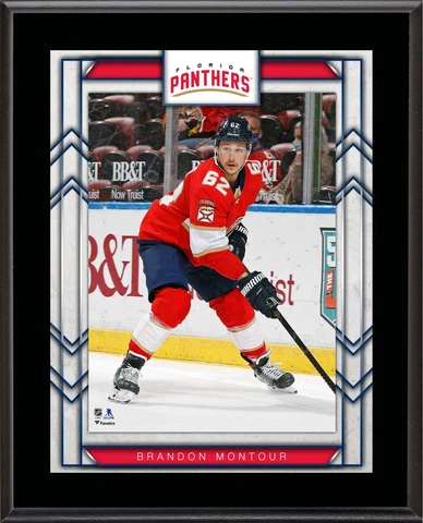Brandon Montour Florida Panthers 10.5" x 13" Sublimated Player Plaque Cover