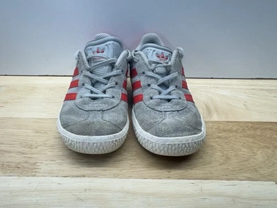 Adidas Gazelle CF Bebé/Niño Pequeño Zapatos Talla 9K Gris Deporte Rojo Bb2514 Foto 1 de 4