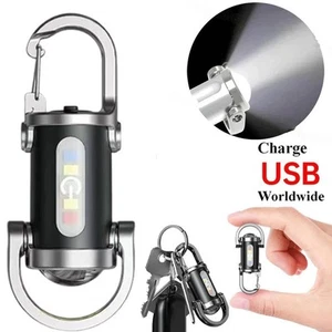 Mini Llavero Antorcha Recargable LED Super Brillante Antorcha Llavero Linterna - Imagen 1 de 9