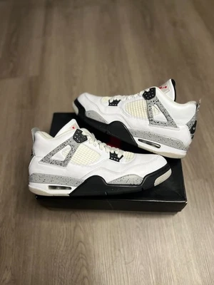 Talla 10.5 - Nike Air Jordan 4 Blanco Cemento 2016 - 840606-192 Foto 1 de 4