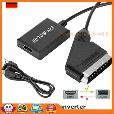 HDMI zu SCART Kabel HDMI zu SCART Adapter Video Adapter HDMI zu SCART Konverter. - Bild 1 von 4