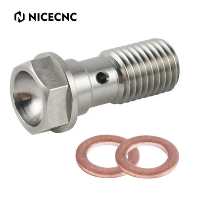 M10x1.25 Brake Line Bolt Screw for Kawasaki KLR250 KX450F Vulcan 800 - Image 1 of 4