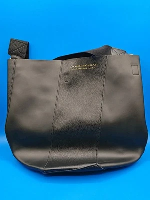 Donna Karan Cashmere Mist Collection Tote 13" Tall Faux Leather Weekender - Image 1 of 4