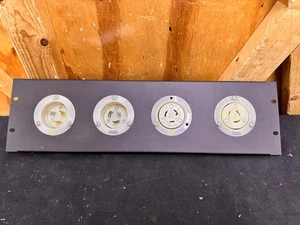 3HE Rack Panel mit Hubbell HBL2315 HBL2316 HBL3325C HBL3326C 20A Stecker - Bild 1 von 6