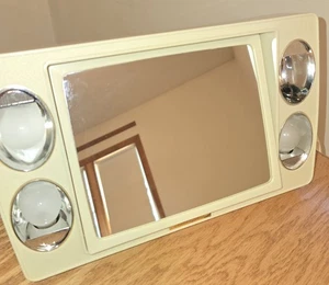 VTG Jerdon Mirror Go Lightly 2 Sided Makeup & Magnifed Side Lighted USA READ - Picture 1 of 15