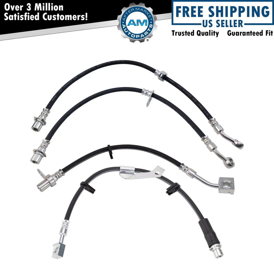 Juego de mangueras de freno para Chevrolet Equinox 2010-2012 GMC Terrain 2010-2011 Foto 1 de 4