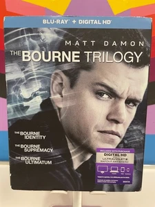 The Bourne Trilogy [Blu-ray + digital] NEW w/slipcover wear - Picture 1 of 2
