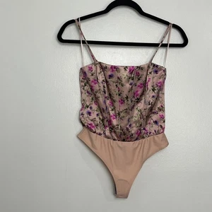 Neu mit Etikett Cami NYC Tamara Korsett-Body Frühling geranium Blumenmuster rosa Größe 0 - Bild 1 von 6