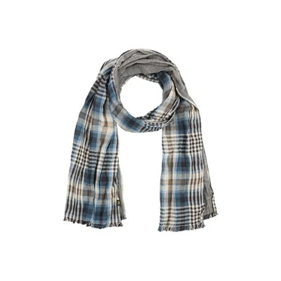 Camel Active Bufanda Para Hombre Azul Gris A Cuadros 6V22 407220 88 Asfalto - Imagen 1 de 3