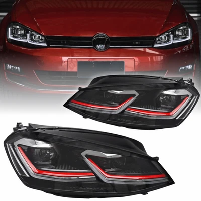 Voll LED Scheinwerfer Set Red Line für VW Golf 7 VII 2012–2017 dynamisch - Bild 1 von 4