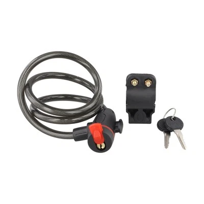 Wire Bicycle Lock Chain Bike Key Cycling Security Steel Flexible High Strength - Image 1 of 4