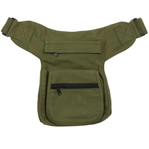 Gürteltasche Kurt grün oliv Bauchtasche Hüfttasche Festival Goa Hippie Freizeit - Bild 1 von 12