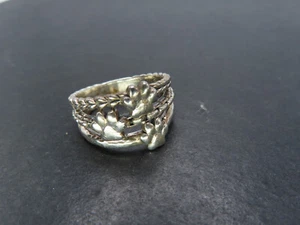 Anillo Jai by John Hardy de plata esterlina con estampado de patas, tamaño 8,5, 7,3 g - Imagen 1 de 8