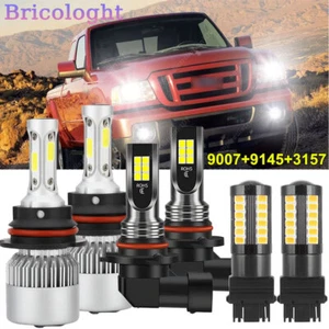 For Ford Ranger 2001-2011 6pcs LED Headlight Turn signal Fog Light Kit 6000K - Picture 1 of 24