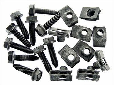 DODGE TRUCK Body Bolts & U-nut Clips- M8-1.25 x 30mm- 13mm Hex- 20pcs 10ea- #131 - Image 1 of 4