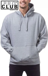 Pro Club Men's Heavyweight Pullover Hoodie Ultimate Comfort & Durability - Picture 1 of 13