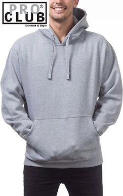 Pulôver com capuz Pro Club masculino pesado máximo conforto e durabilidade - Imagem 1 de 4