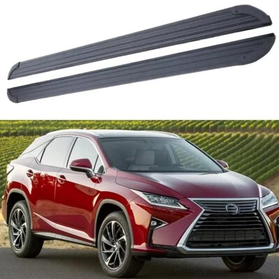 Se adapta a Lexus RX350 RX450h 2017-2021 2 piezas estriberas peldaños laterales barras Nerf Foto 1 de 4