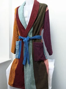 Paul Smith Signature Artist Stripe Cotton Thick Dressing Gown Bath Robe - Picture 1 of 12