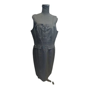 Abito donna nero senza maniche White House Black Market taglia 14 nuovo con etichetta $158 - Foto 1 di 8