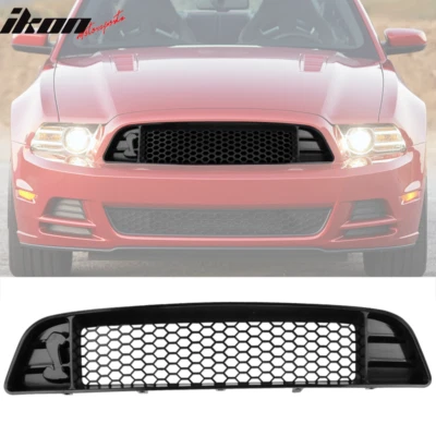 Fits 13-14 Ford Mustang Shelby Style Front Bumper Upper Mesh Grille Grill - Image 1 of 4