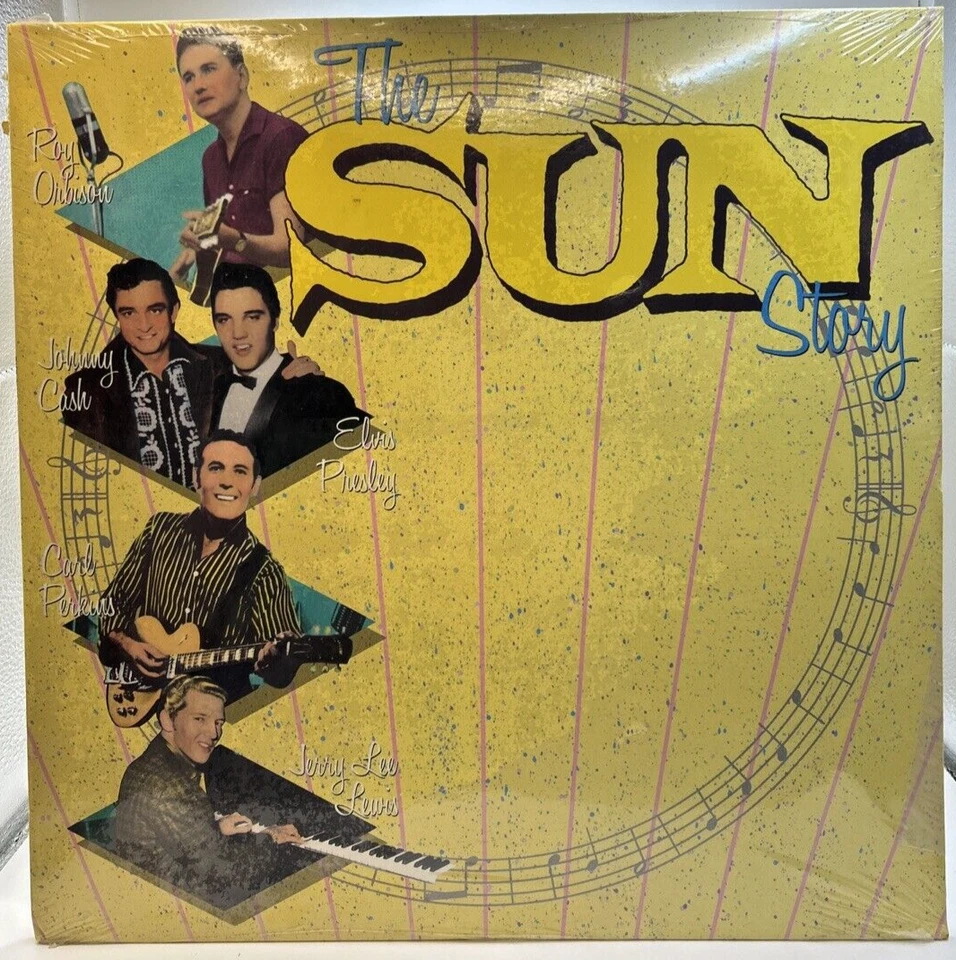 New "THE SUN STORY" LP 1987 Orbison, Elvis, Cash, Perkins, Lewis  Rhino Records - Image 1 of 2