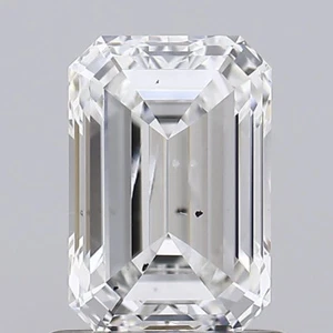 1 CT Emerald Cut Lab Grown Diamond IGI Certified F Color SI2 Clarity - Picture 1 of 2