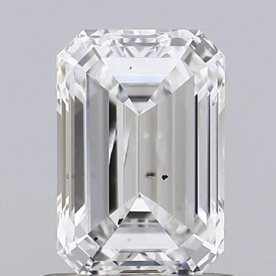 1 CT Emerald Cut Lab Grown Diamond IGI Certified F Color SI2 Clarity - Image 1 of 2