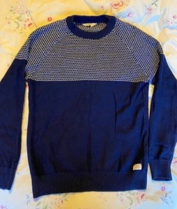 Selected Homme Crew Neck Fair Isle Christmas Jumper. Extra Large XL. Navy Blue - Picture 1 of 3