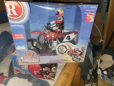 Vintage Radio Control Ricky Carmichael Honda Dirt Bike 1 NotOpened+one that Is - Image 1 of 2