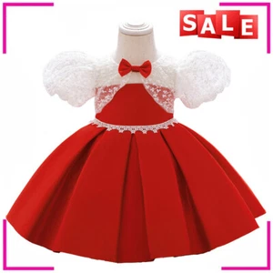 Vestido de Dama de honor con flores para niñas Bebé Niños Fiesta Lazo Princesa Capa Vestidos de boda - Imagen 1 de 11