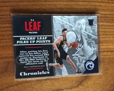2017-18 Chronicles~TJ LEAF RC #130~Blue SP 191/199~Indiana Pacers Rookie - Image 1 of 2