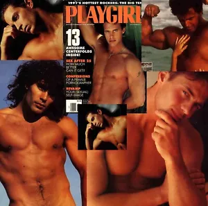 PLAYGIRL 10-91 ANDY P UNCUT JOE ALMEIDA MEN OF YEAR SEXY ROCK STARS OCTOBER 1991 - Picture 1 of 2