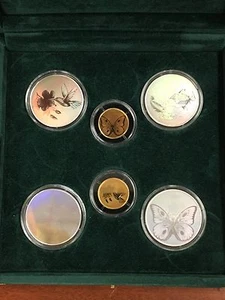1998 Color Hologram .9999 4oz. Silver .4oz Gold St. Thomas Prince Proof Set - Picture 1 of 8