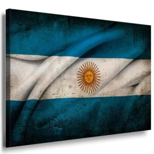  Flagge Argentinien Leinwandbild AK Art Bilder Mehrfarbig Wandbild Kunstdruck  - Bild 1 von 5