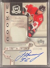 06-07 UD Upper Deck The Cup Josh Hennessy  /249  Rookie Patch Auto