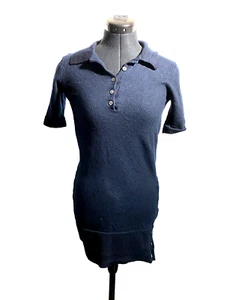 Thom Browne Dress Women Small Shirt Bodycon Dress Stretch Navy Blue Size XS - Picture 1 of 17