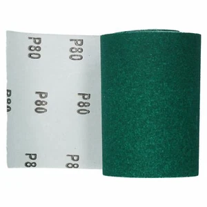 Hoja de papel de lijado de óxido de aluminio 5m x 115 mm mediano 80 papel de lija de arena - Imagen 1 de 3