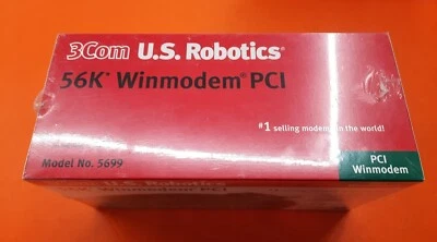 ⭐️⭐️⭐️⭐️⭐️ U.S. Robotics 3Com Computer Internal Modem Card PCI Model 5699 - Image 1 of 4