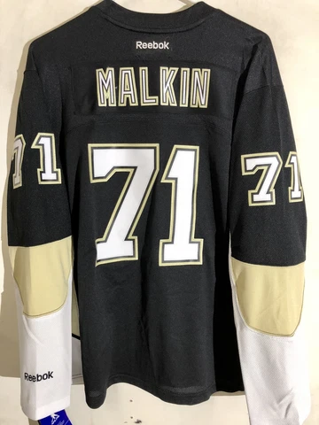 Reebok Women's Premier NHL Jersey Pittsburgh Penguins Evgeni Malkin Black sz XL Cover