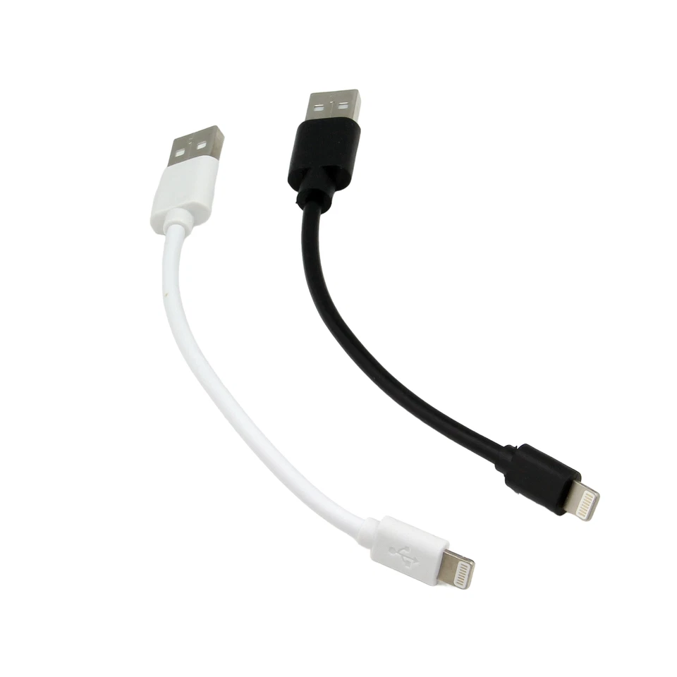 XIXILAND 20cm USB Charging & Data Lead Cable for Apple CarPlay iPhone 11 12 13 14 Pro Max