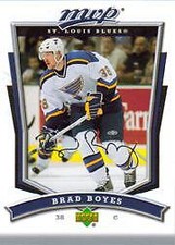 2007-08 Upper Deck MVP Blues Hockey Card #38 Brad Boyes