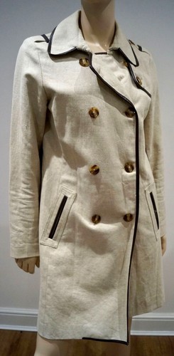 MICHAEL MICHAEL KORS trench donna beige misto cotone doppiopetto Mac M
