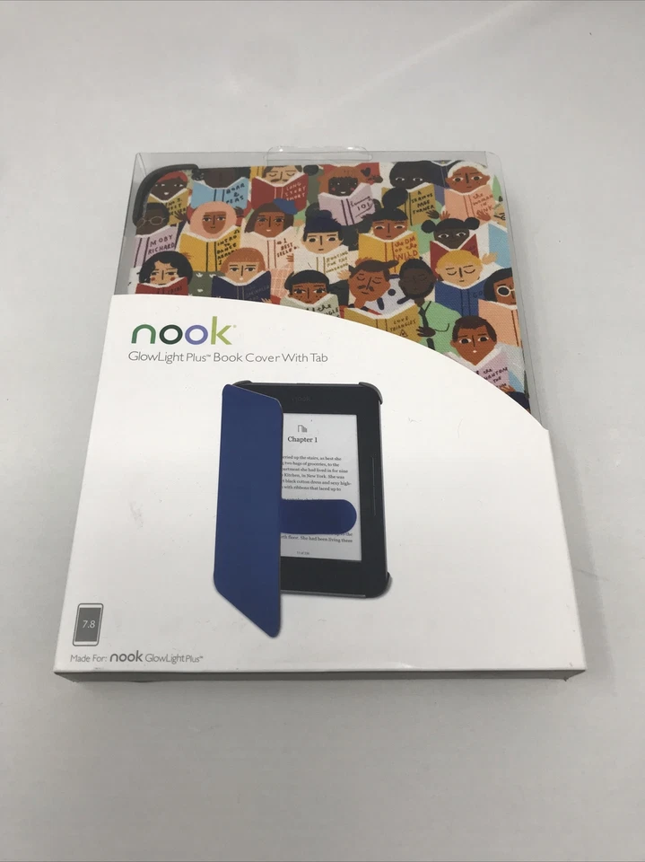 Nook Glowlight Plus Book Cover with Tab 7.8” Book Club Design - Image 1 of 4