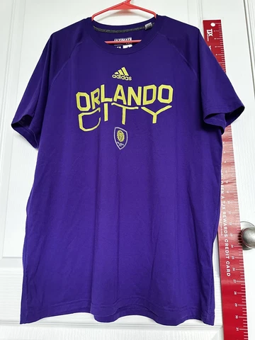 Orlando City SC MLS adidas Ultimate Tee  Purple Shirt Men's XL Cover